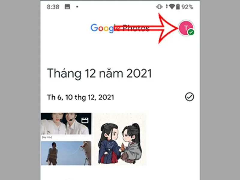 Mở tùy chọn cá nhân: cách tắt đồng bộ ảnh google photos tự động nhanh