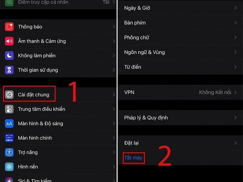 Cách tắt nguồn iphone 12 không cần sử dụng các nút vật lý trên điện thoại