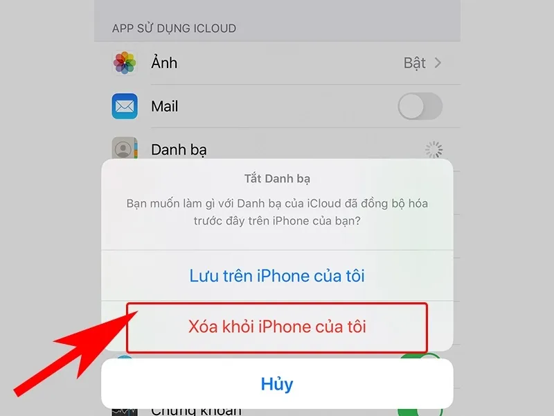 Xuất hiện thông báo