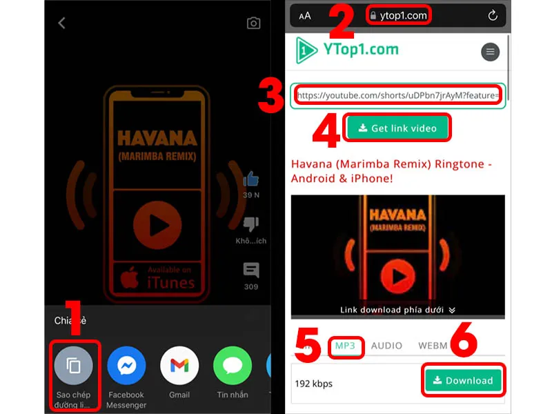 Lấy âm thanh từ video Youtube để cài đặt âm thanh cuộc gọi đến cho iphone