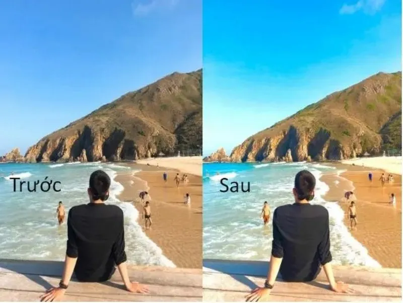 Hình ảnh trước và sau khi chỉnh sửa