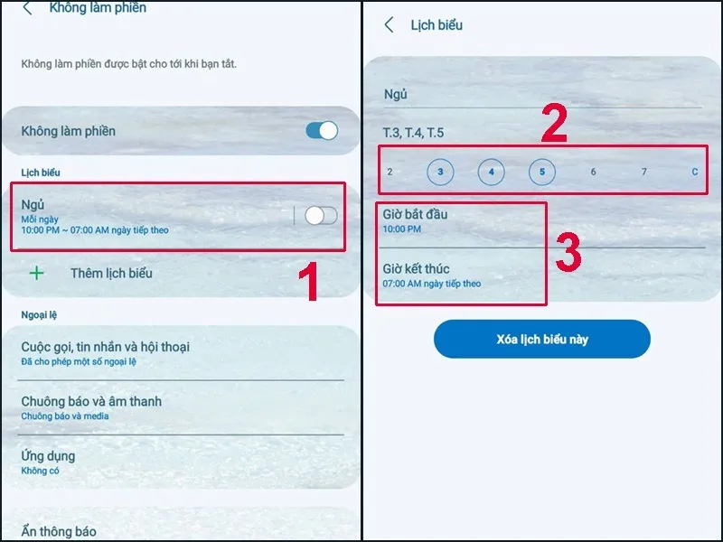 Tắt chế độ không làm phiền