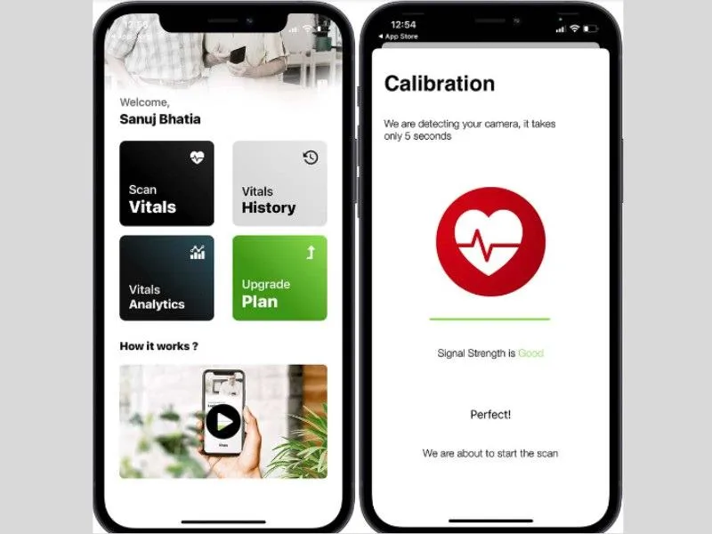 Quét Vitals trên ứng dụng