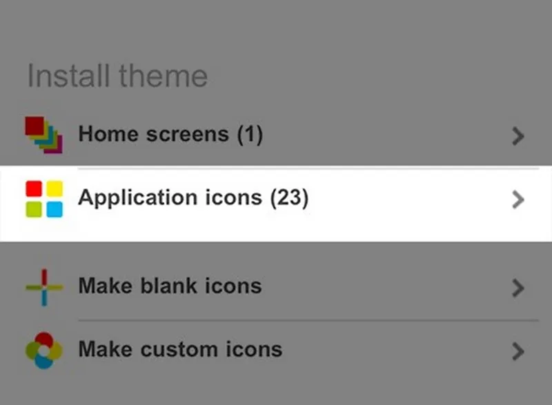 Nhấn chọn trong mục Install theme