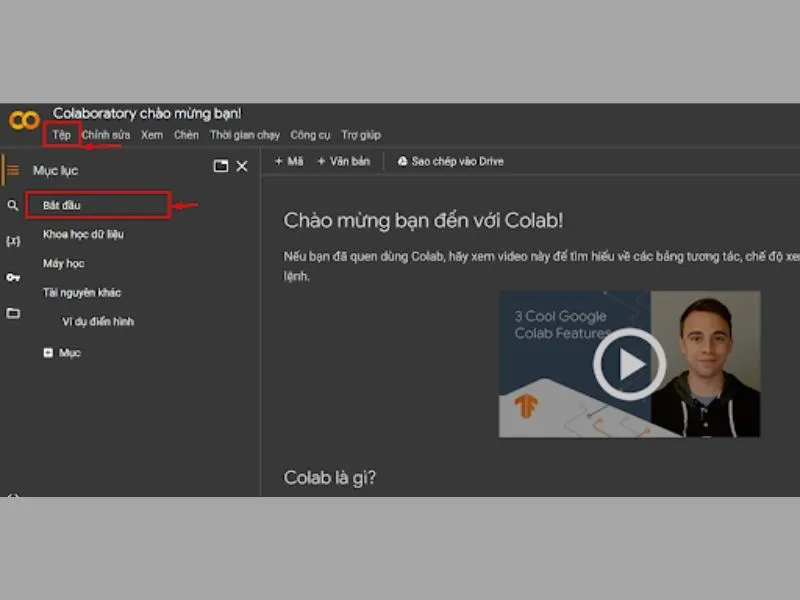 cai dat google colab