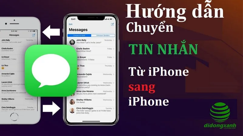 Hướng dẫn chuyển tin nhắn từ iPhone sang iPhone mới nhanh chóng