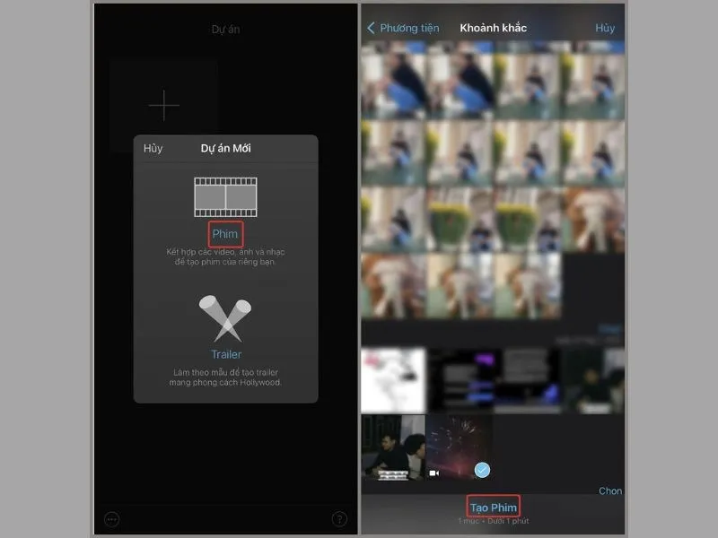 huong dan cach ghep video tren iphone