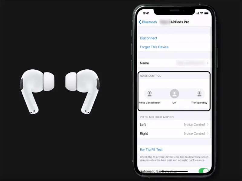 Cài đặt AirPod Pro