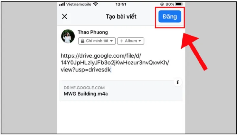 Đăng bài để hoàn thành