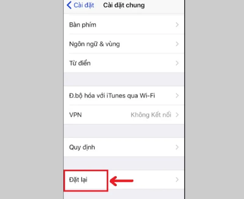 Khôi phục cài đặt gốc xử lý liệt màn hình iPhone 