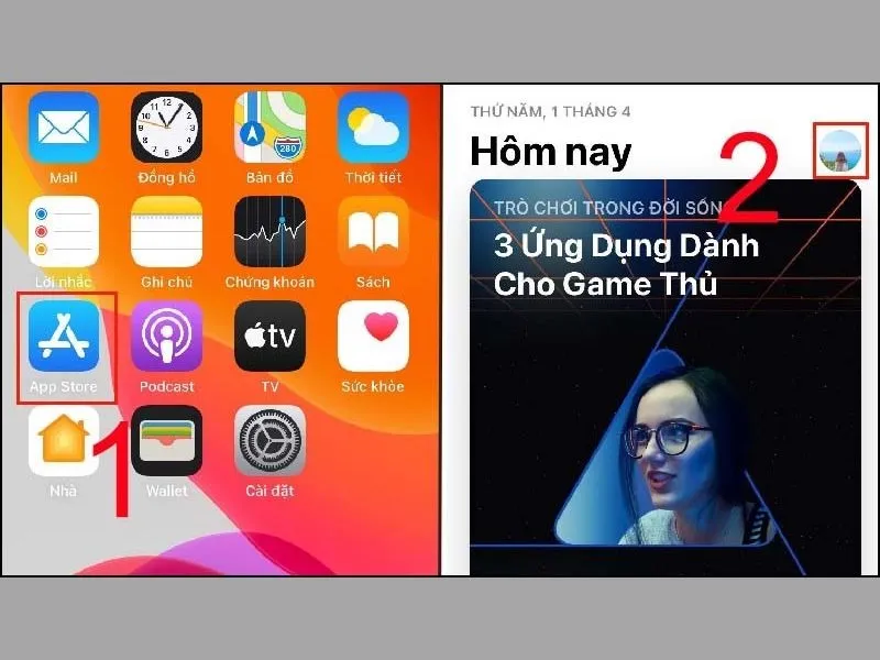 Tiến hành cập nhật các ứng dụng có trong tài khoản trên App Store