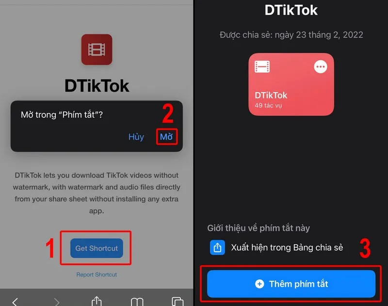 bằng phím tắt