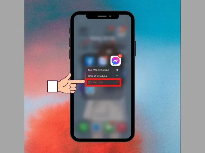 xóa và cài đặt lại ứng dụng