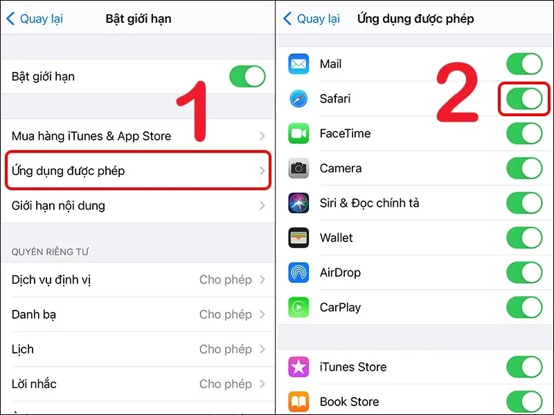 Mở ứng dụng bị ẩn trên iPhone bị hạn chế