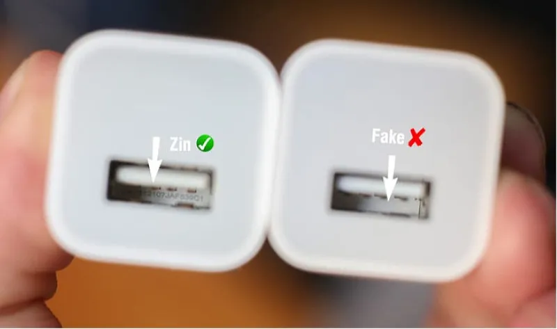 Sử dụng sạc iPhone chính hãng