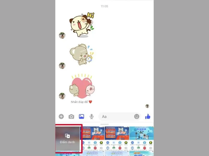 huong dan dung roll call messenger