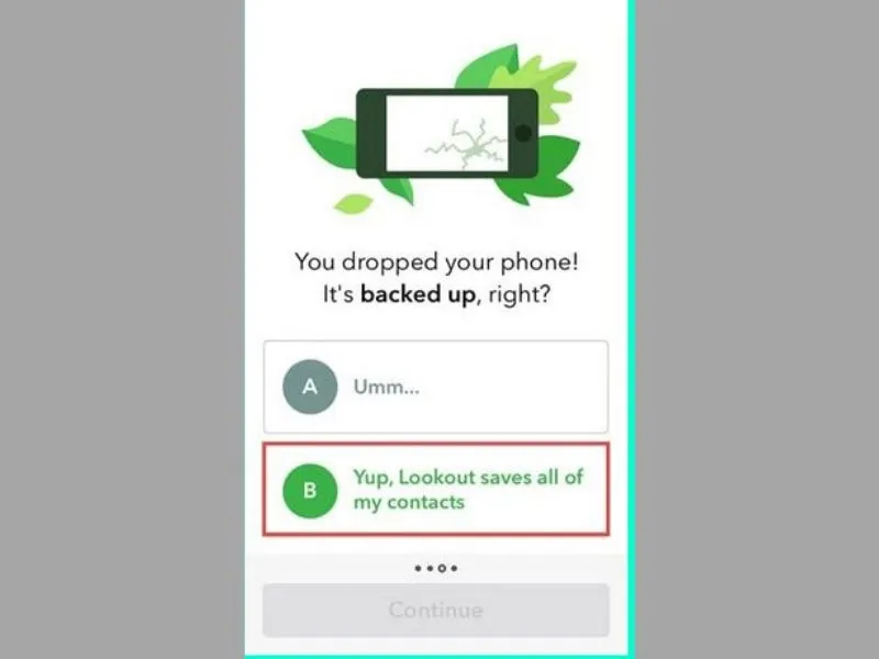 Chọn B nếu như Sao lưu danh bạ iPhone