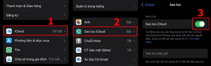 Hướng dẫn sao lưu trên iPhone với iCloud dễ dàng