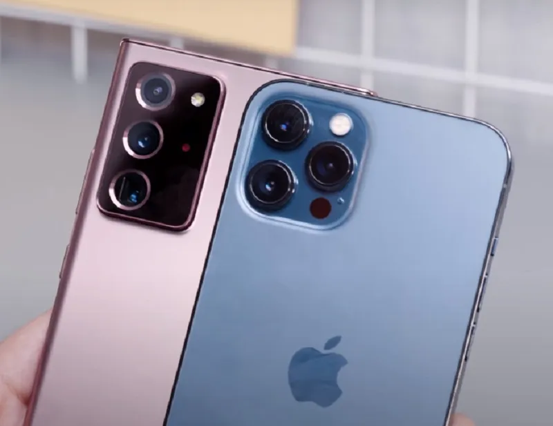 Di Động Xanh so sánh Note 20 Ultra và IP 12 Pro Max: Cụm camera sau 