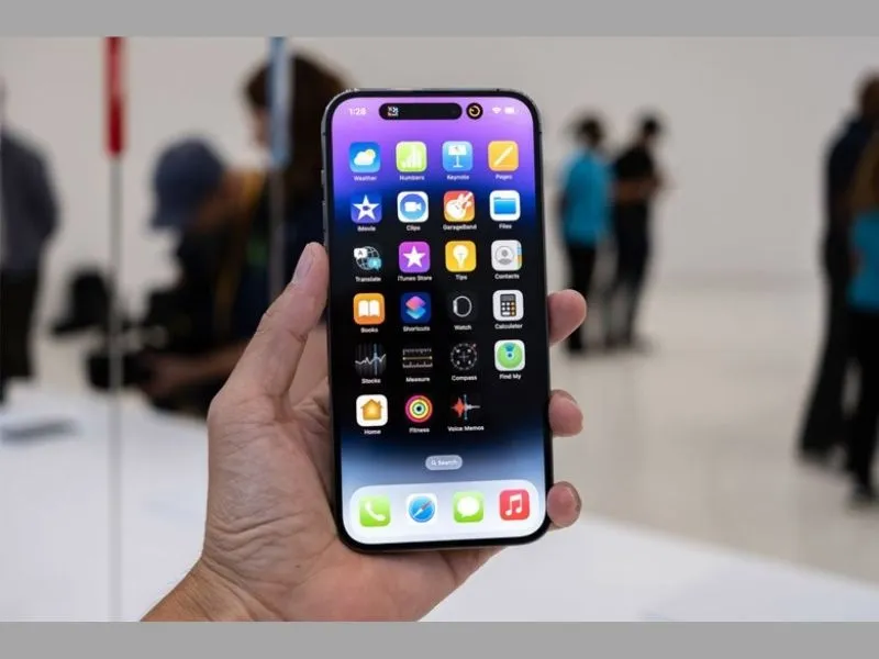 Màn hình chính diện của iPhone 14 Pro max