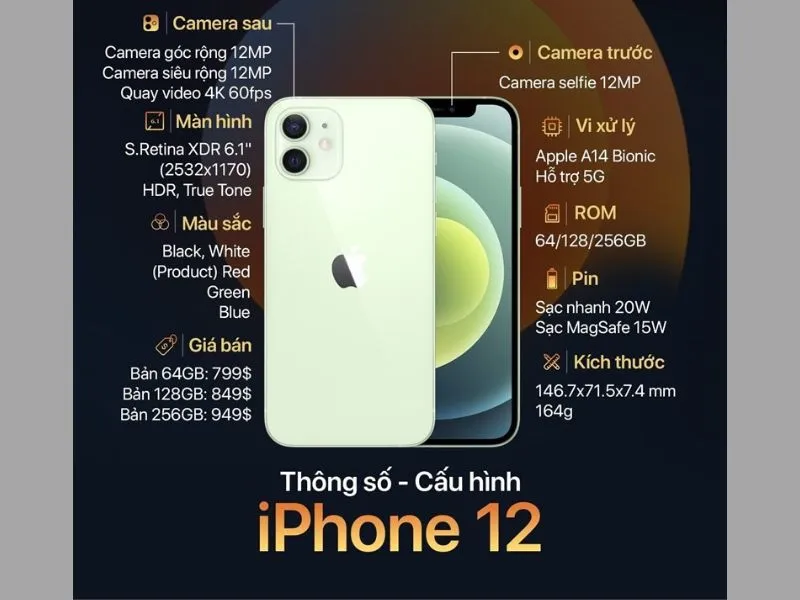 Điểm nâng cấp iPhone 14 so với iPhone 12