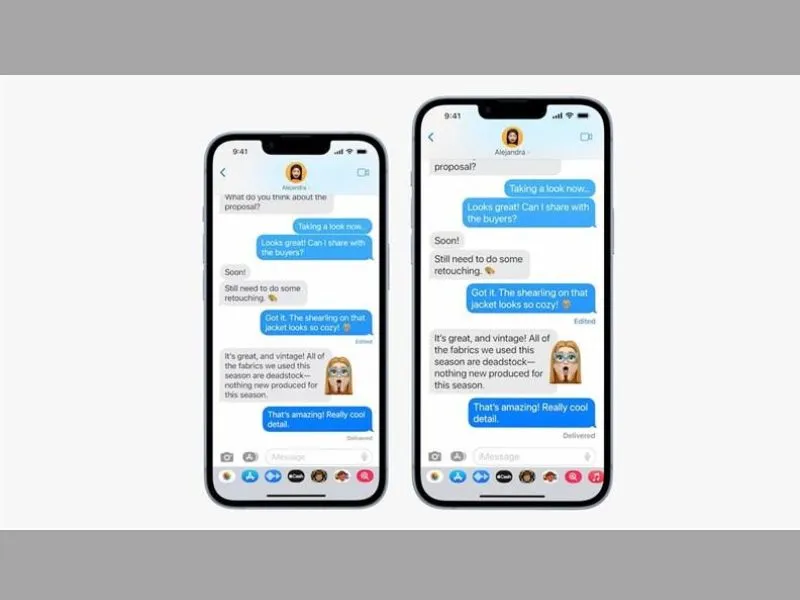 Thiết kế mặt trước của iPhone 14 và iPhone 14 Plus