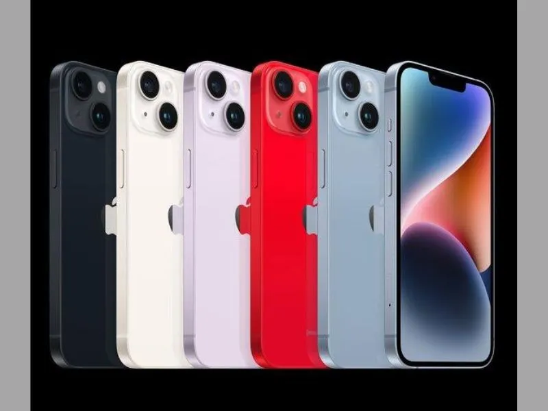 5 màu sắc cho hai phiên bản iPhone 14 và iPhone 14 Plus