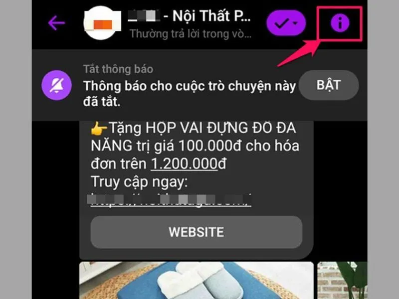 Chọn vào tài khoản thường xuyên Spam tin nhắn trong Messenger để báo cáo