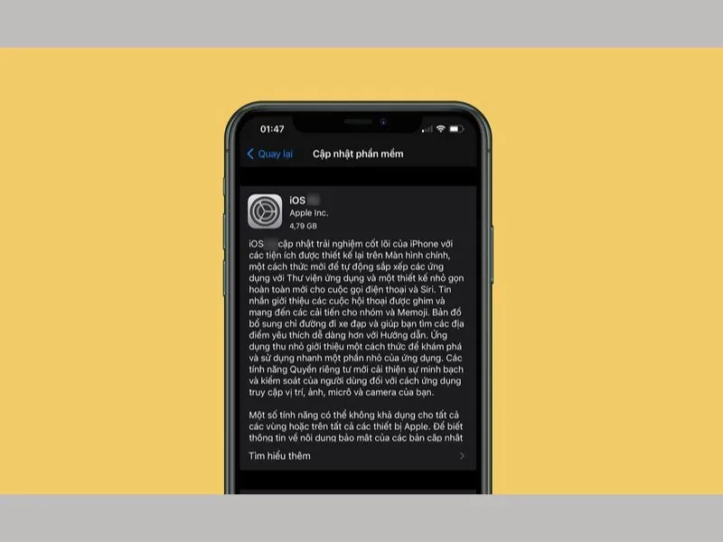 Cập nhật ứng dụng và iOS là giải pháp rất hiệu quả để khắc phục lỗi phần mềm