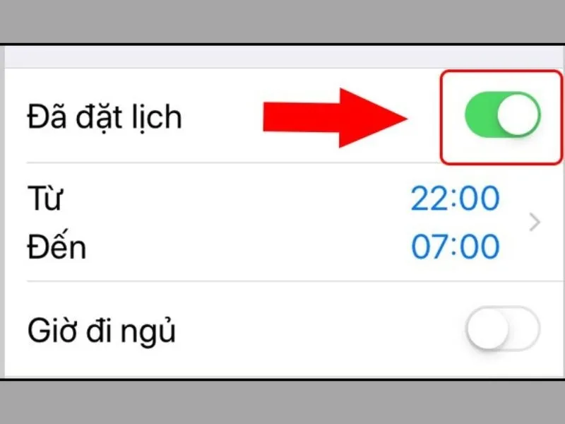 Cách bật tính năng không làm phiền theo thời gian cho sẵn