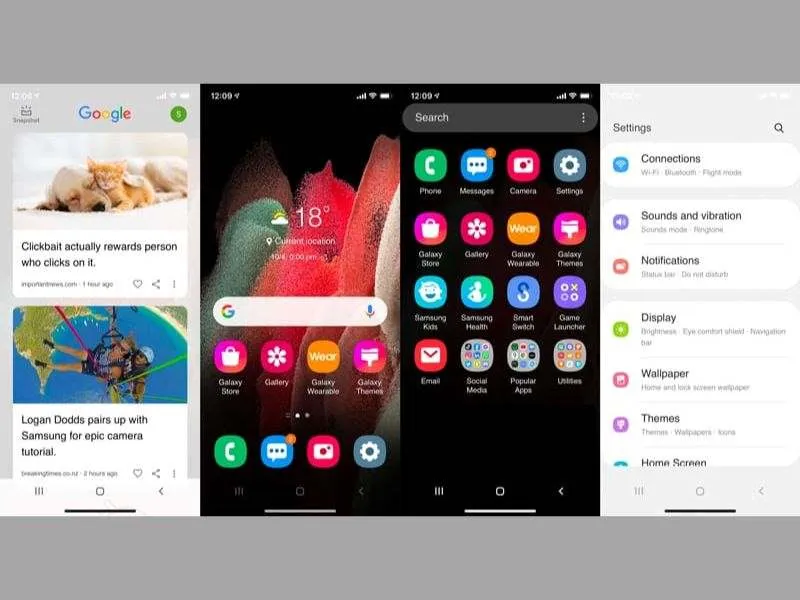 Một giao diện One UI chờ bạn trải nghiệm hệ điều hành Android trên iPhone