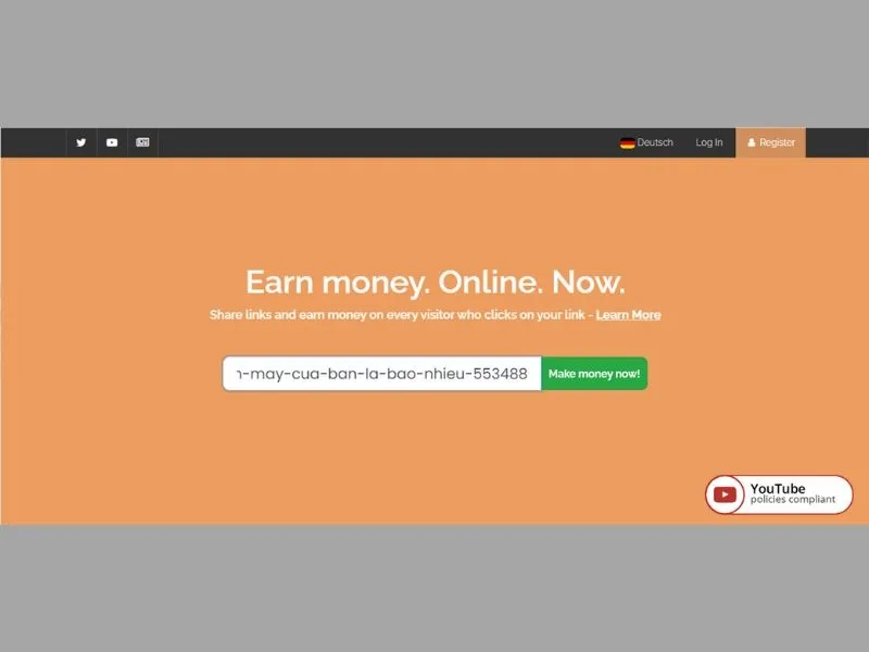 Trang web rút gọn link miễn phí trên điện thoại