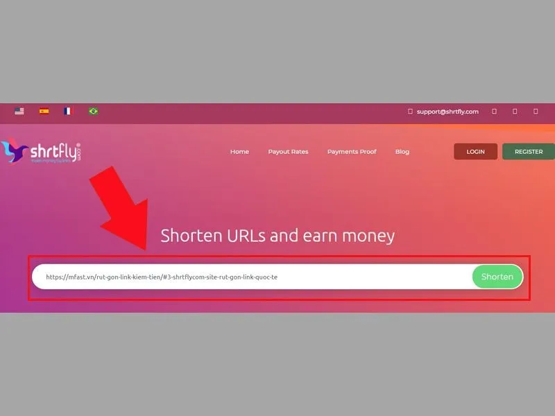  trang web Shrtfly.com