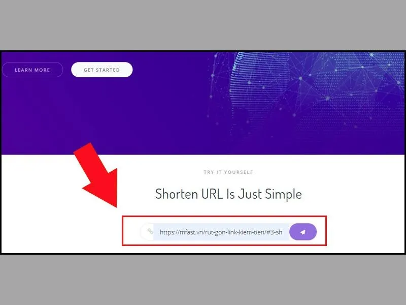 Trang web rút gọn link miễn phí trên điện thoại