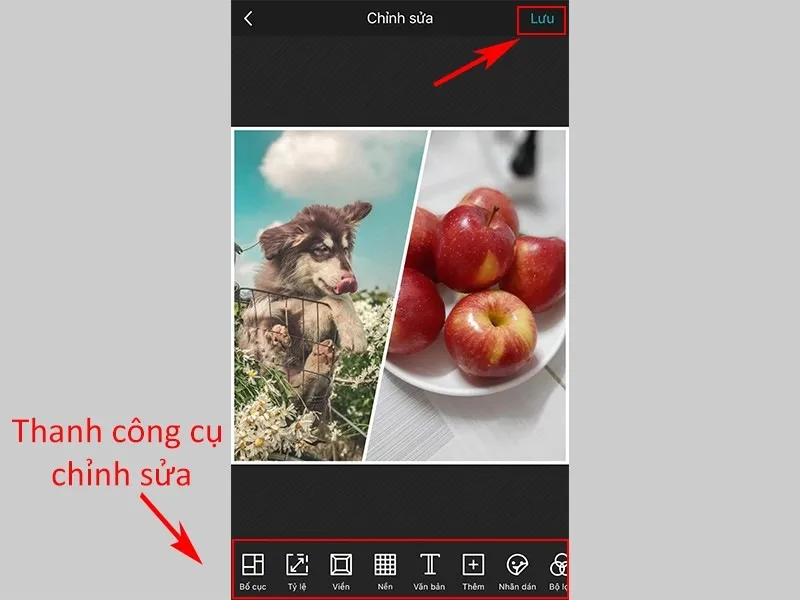 Hoàn thành việc sáng tạo một tấm ảnh mới