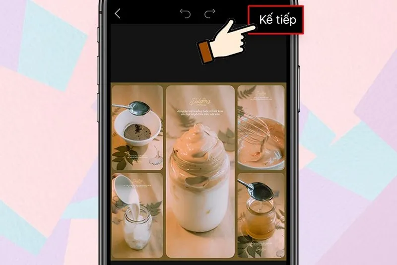 Hoàn thành cách ghép ảnh trên iphone miễn phí
