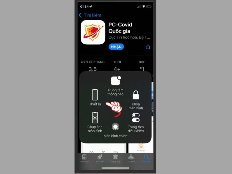 Xác nhận bằng Assistive touch iPhone là gì