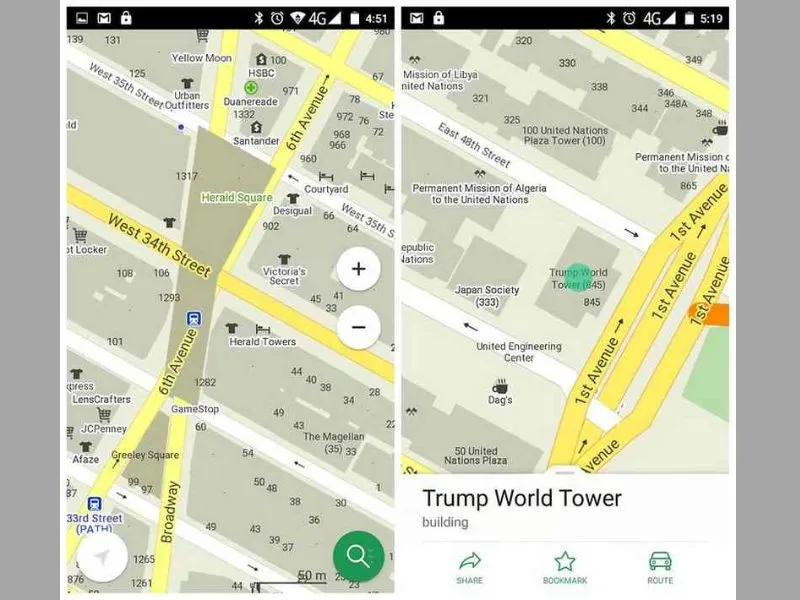 App chỉ đường cho thiết bị iphone Maps.me