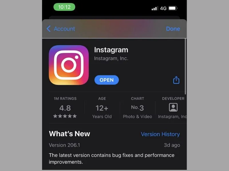 app chụp ảnh đẹp cho iPhone 13 Pro max - Sử dụng instagram như một ứng dụng chụp hình