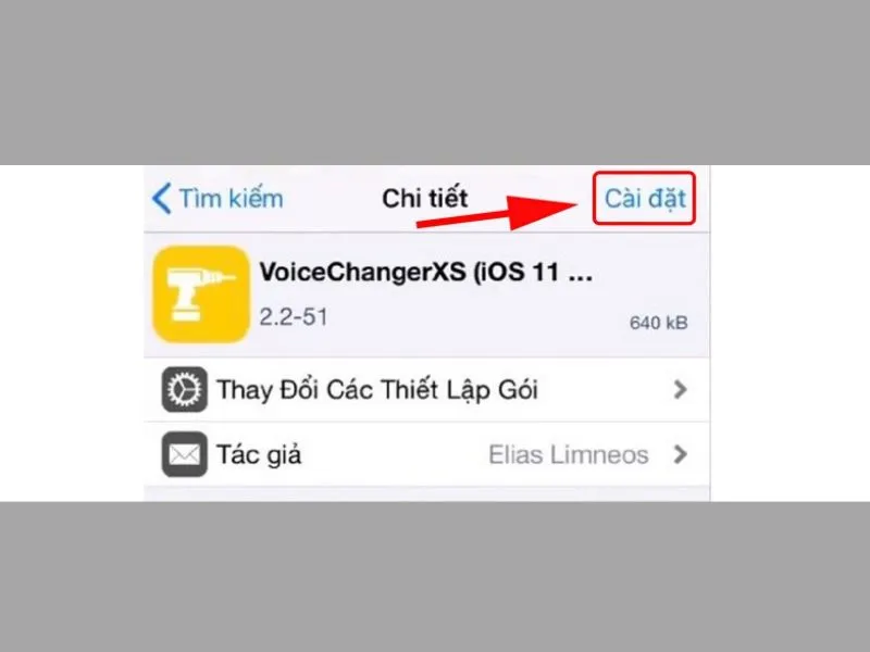 Cài đặt VoiceChangerXS trong Cydia