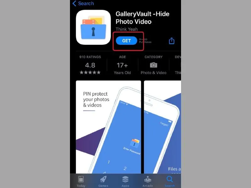 App khóa ứng dụng trên iPhone GalleryVault dành cho iPhone