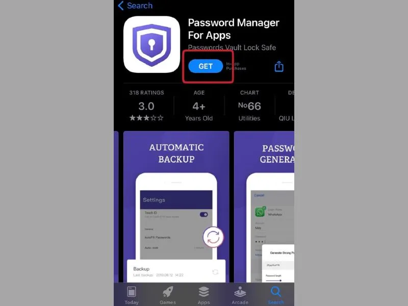 App khóa ứng dụng trên iPhone trên Appstore