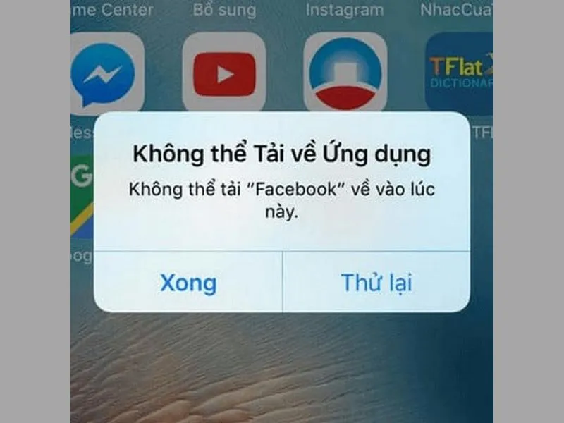 App store không tải được ứng dụng