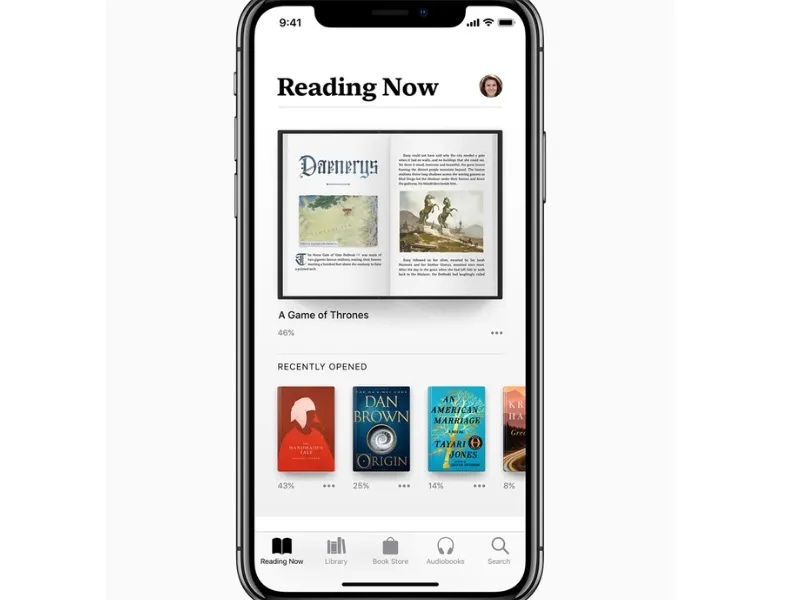 Chức năng chính của App đọc sách online của Apple