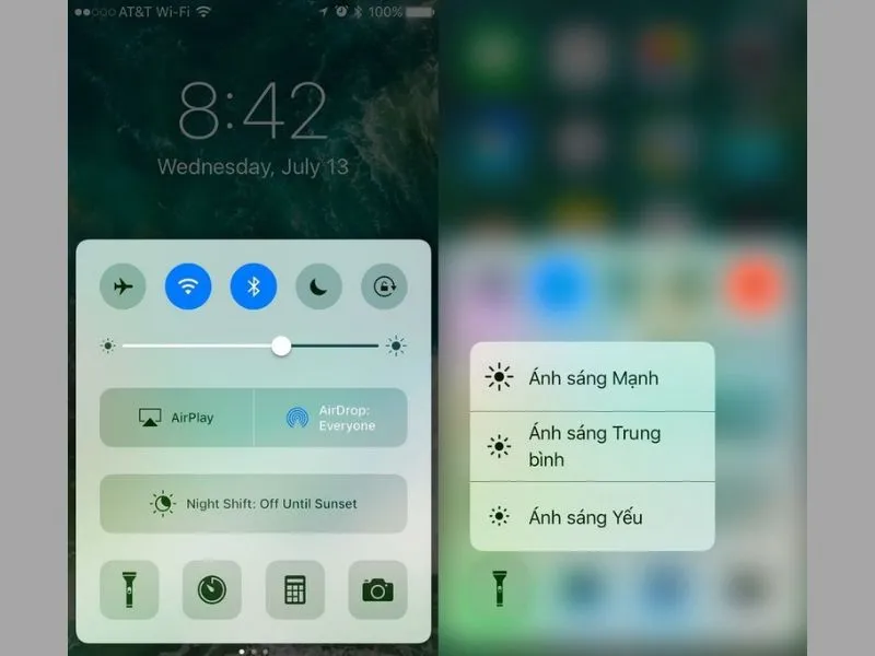 Thao tác điều chỉnh