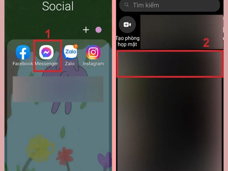 Tùy chọn tên người mà bạn ẩn tin nhắn