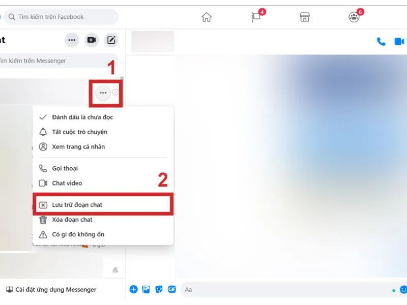 Lưu trữ đoạn chat
