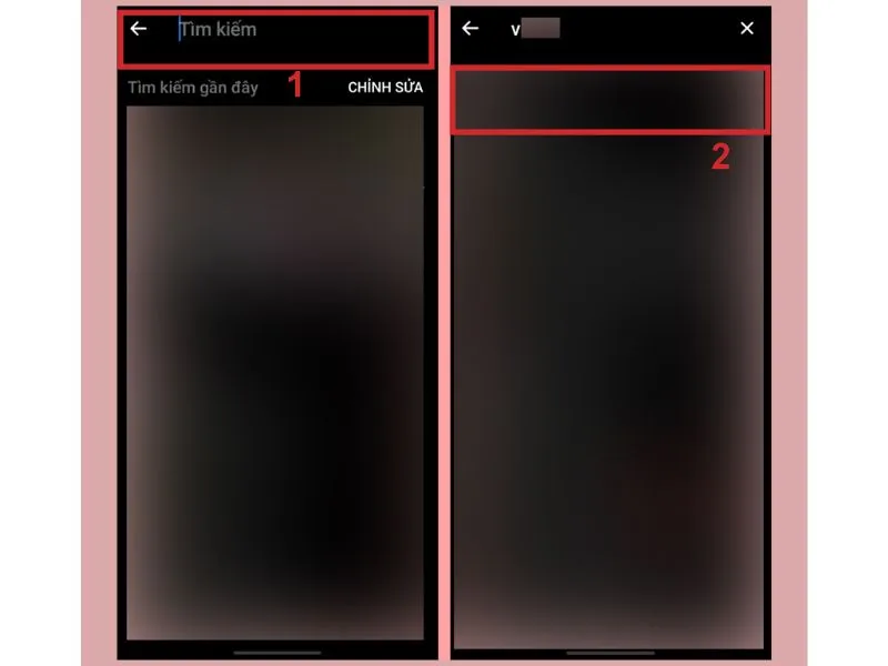 Cách ẩn tin nhắn Messenger trên điện thoại bằng cách tìm tên