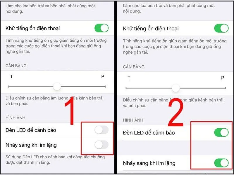 Kích hoạt đèn LED để cảnh báo