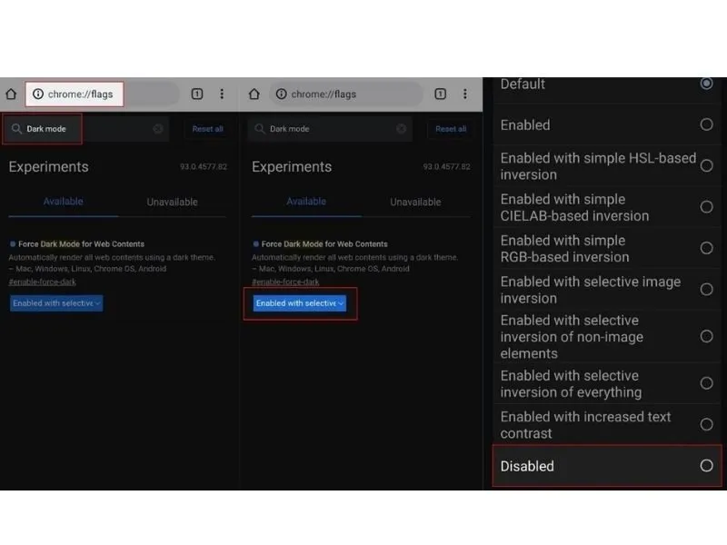 cách bật tắt chế độ Dark Mode trên Chrome tại cài đặt